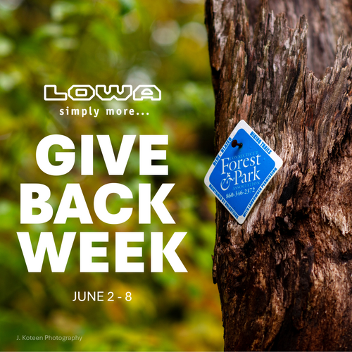 LOWA partners with Connecticut Forest and Park Association for Give Back Week