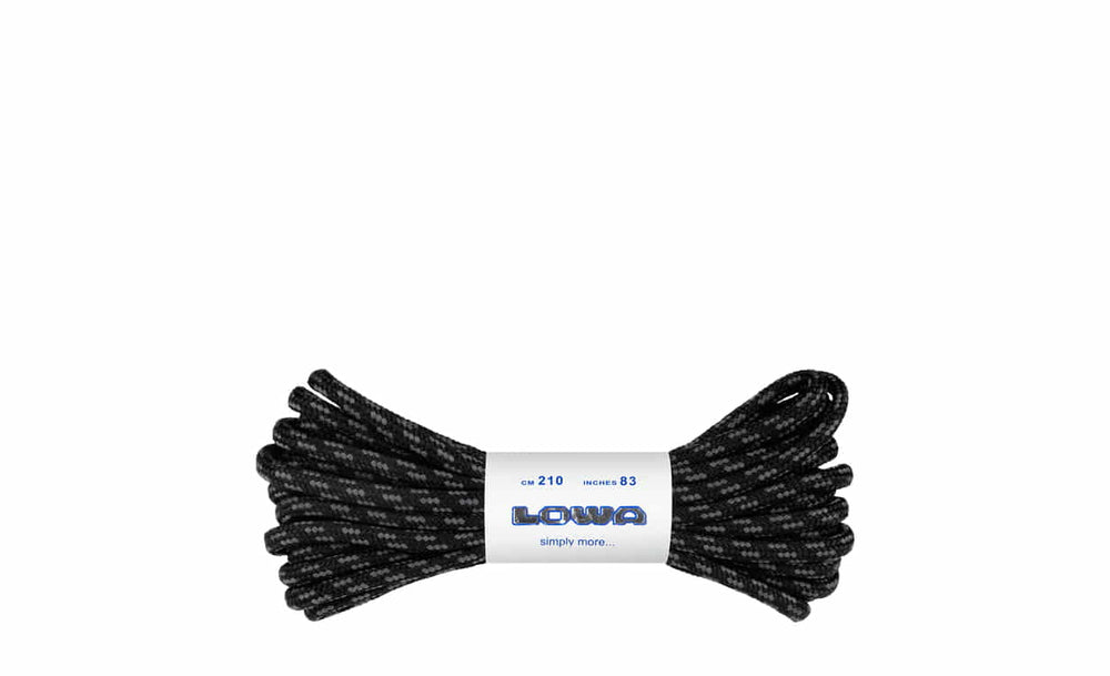 BOOT LACES - BLACK/GREY
