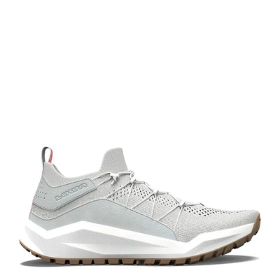 Side view of KAYOLA KNIT Ws women's shoe in no dye and off-white with rugged sole 