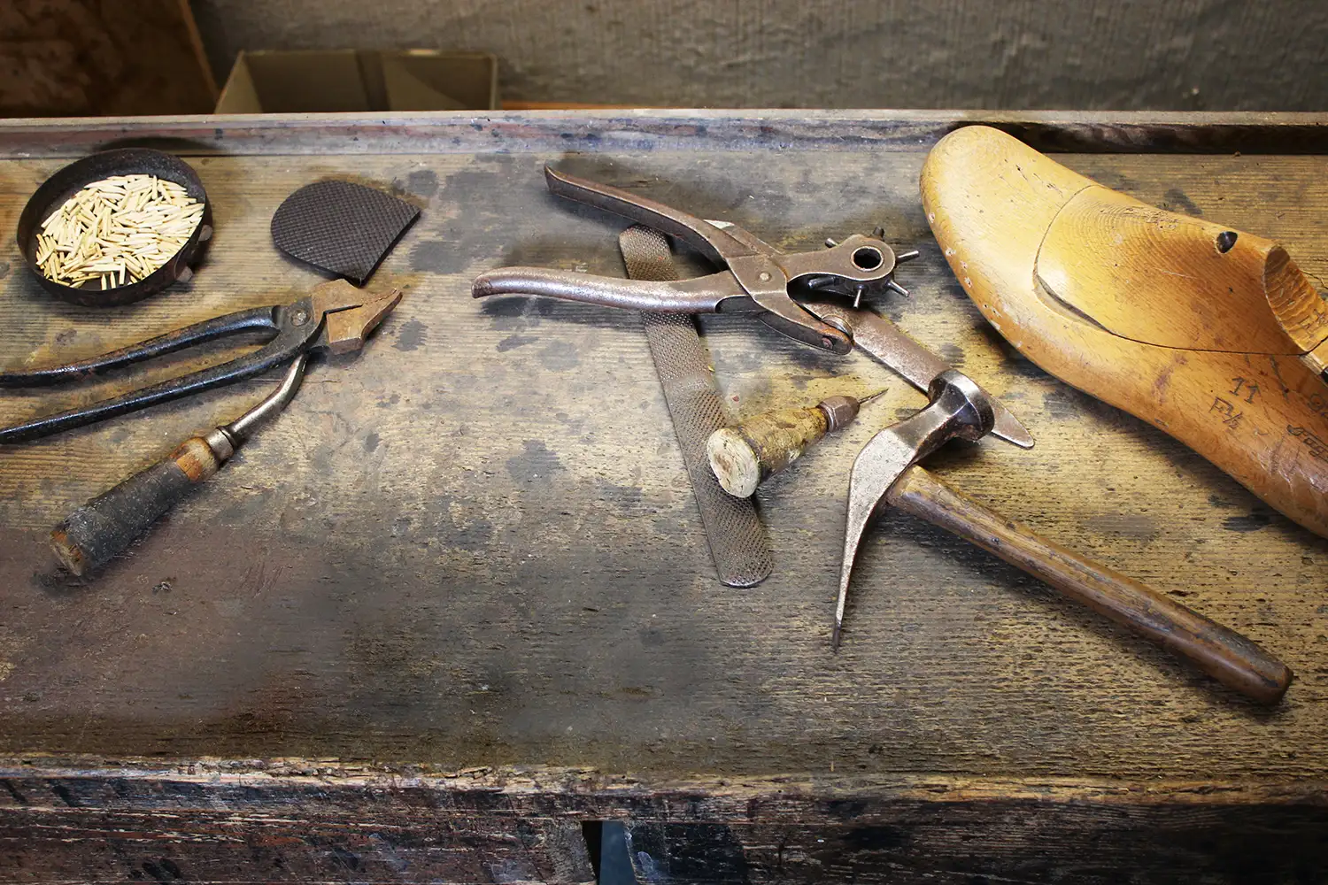 tools on workbench