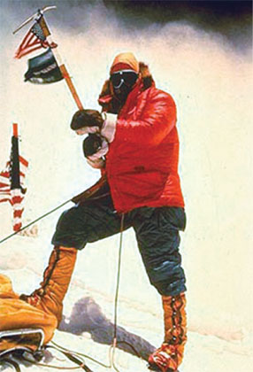 a person skiing on the snow